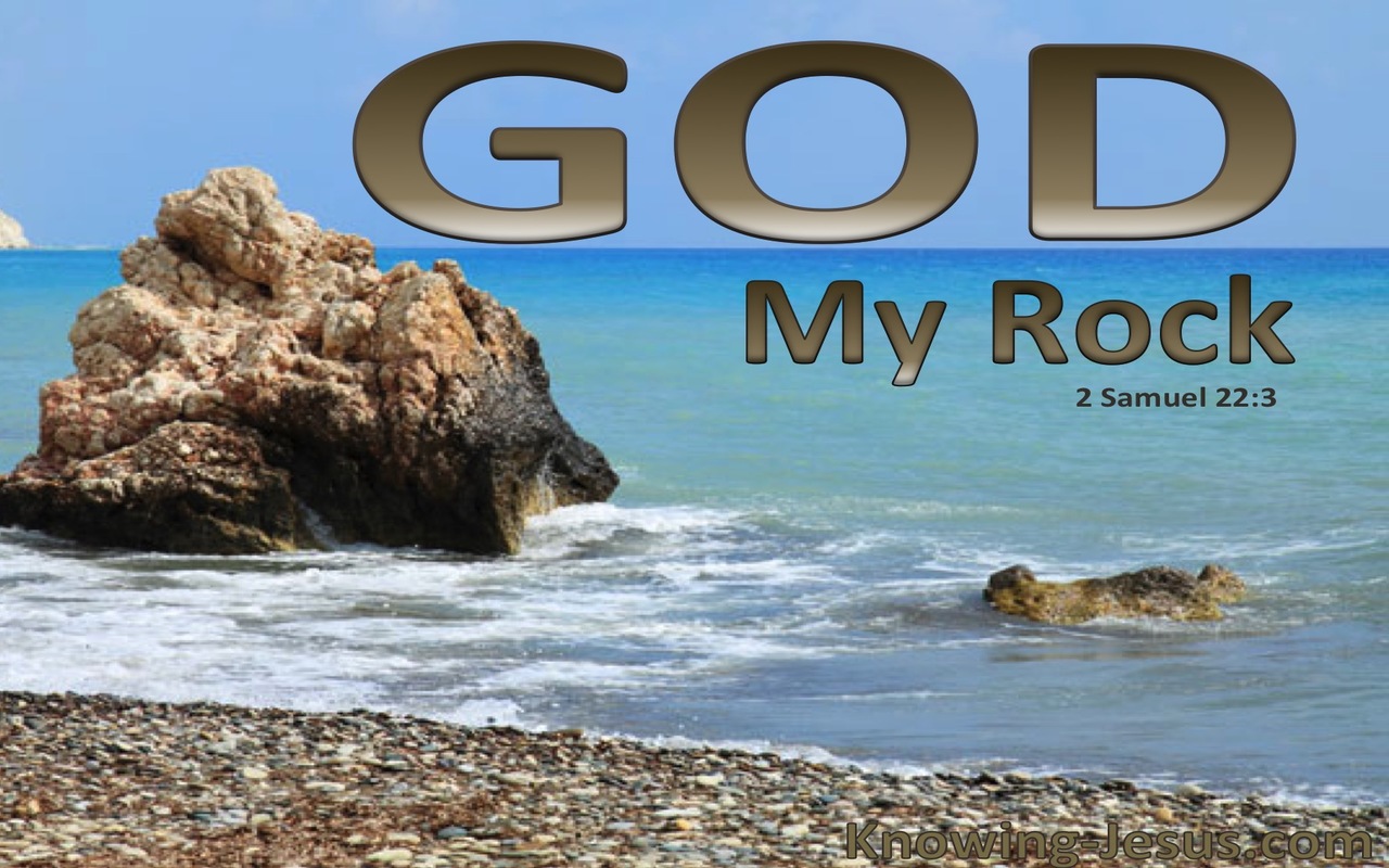 2 Samuel 22:3 God My Rock (devotional) (brown)